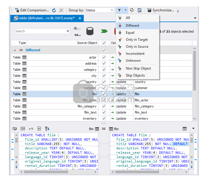 dbForge Schema Compare for MySQL(数据库比较工具)
