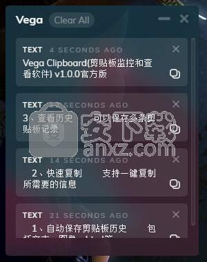 Vega Clipboard(剪贴板监控和查看软件)