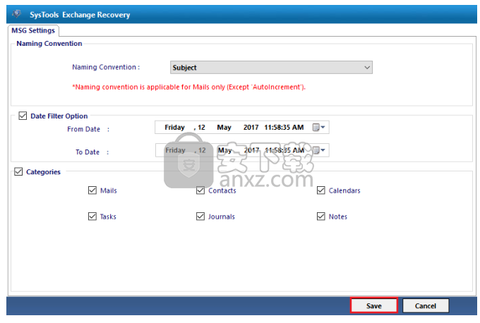 SysTools Exchange Recovery(edb文件恢复工具)