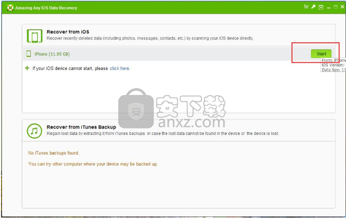 Amazing Any iOS Data Recovery(iOS数据恢复工具)