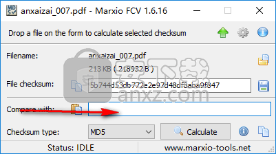 Marxio File Checksum Verifier(文件校验助手)