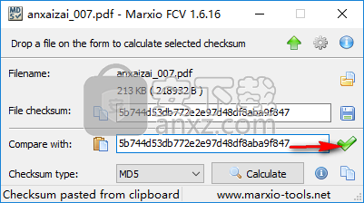 Marxio File Checksum Verifier(文件校验助手)