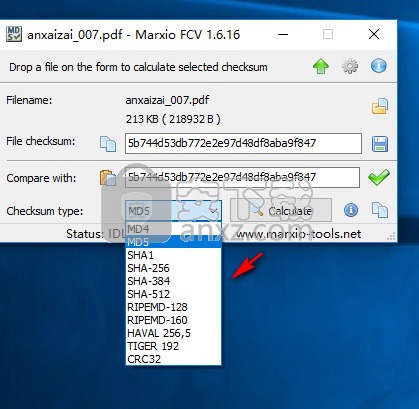 Marxio File Checksum Verifier(文件校验助手)