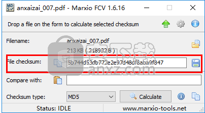 Marxio File Checksum Verifier(文件校验助手)