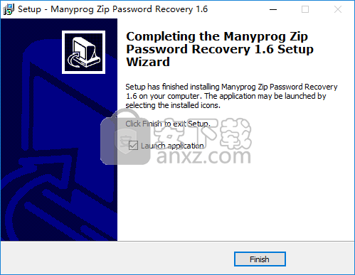 Manyprog Zip Password recover(zip密码恢复软件)