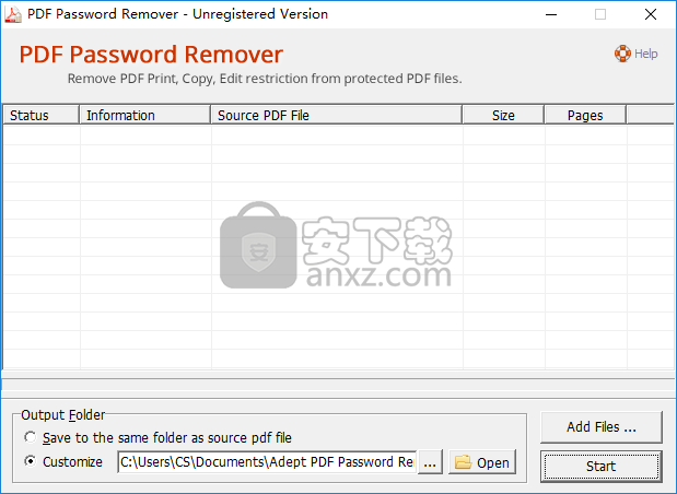 Adept PDF Password Remover(PDF解密软件)