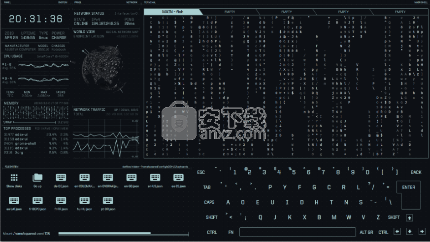 eDEX-UI(炫酷终端模拟器)
