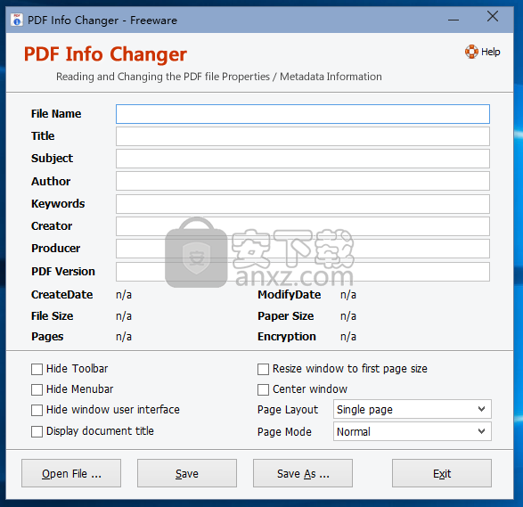 Adept PDF Info Changer(PDF信息修改工具)