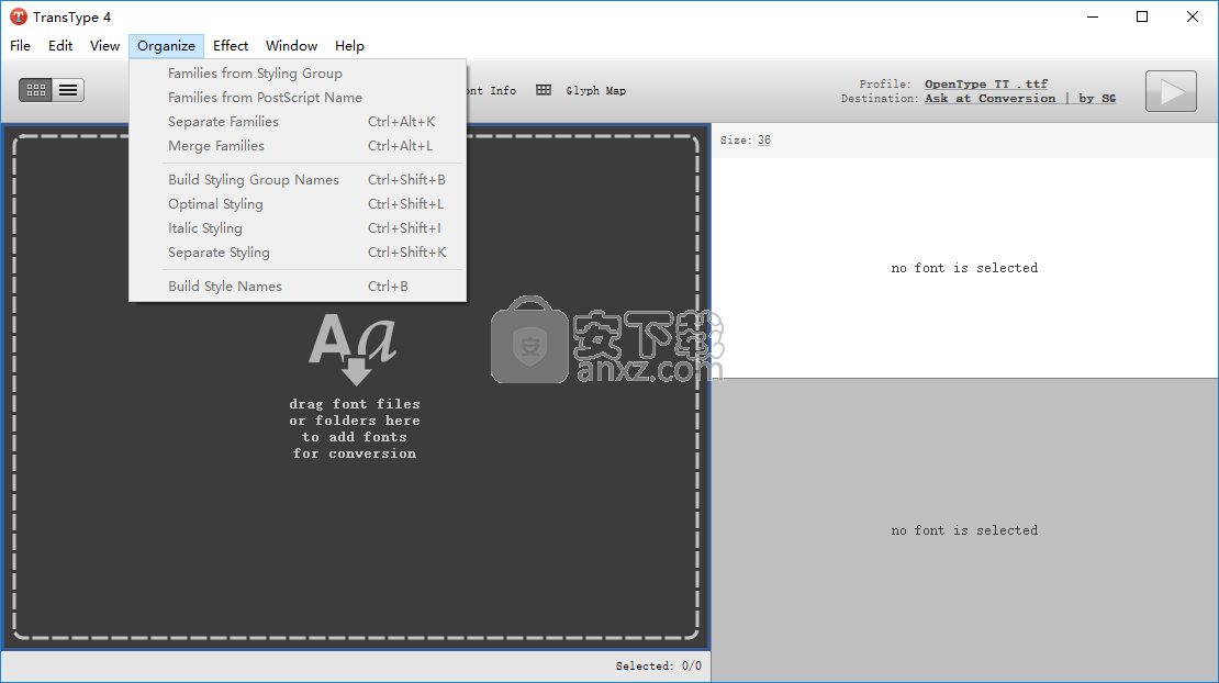 transtype For windows(字体格式转换工具)