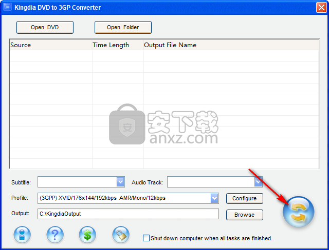 Kingdia DVD to 3GP Converter(DVD转3GP视频格式转换器)