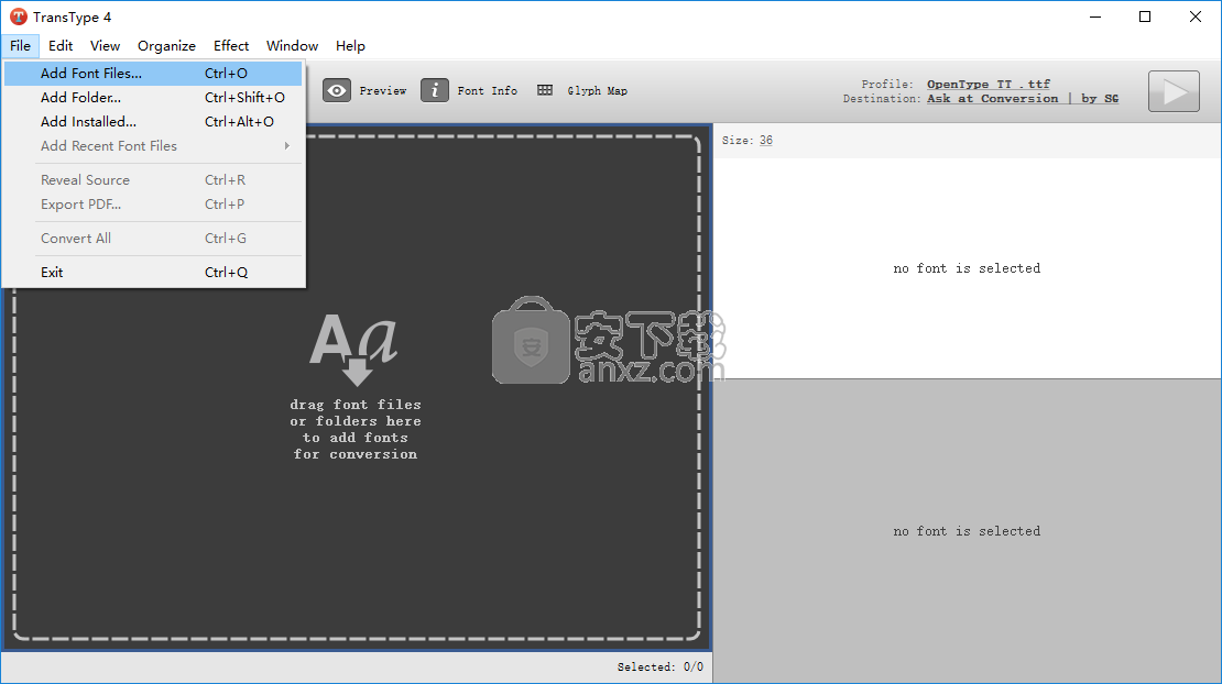 transtype For windows(字体格式转换工具)