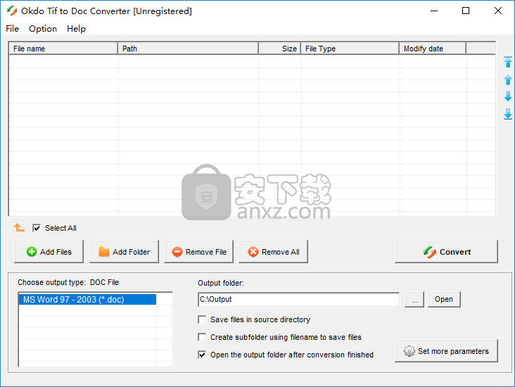 Okdo Tif to Doc Converter(Tif换Doc转换器)
