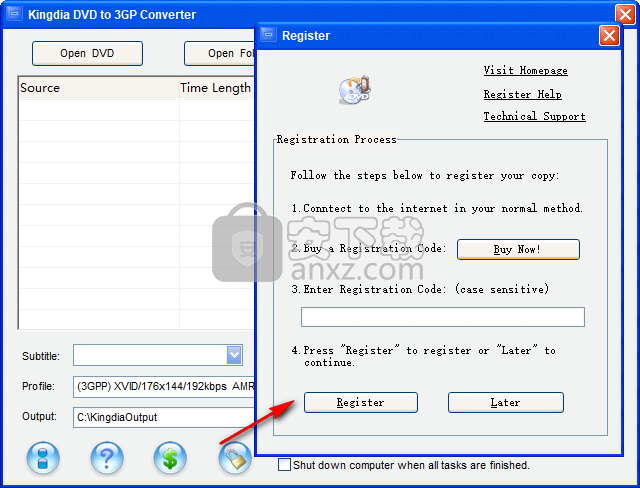 Kingdia DVD to 3GP Converter(DVD转3GP视频格式转换器)