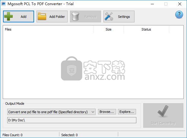 Mgosoft PCL To PDF Converter(PCL转PDF工具)