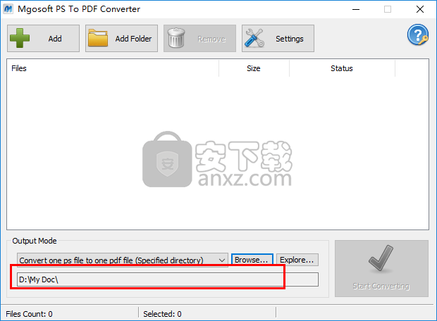 Mgosoft PS To PDF Converter(PS转PDF转换器)