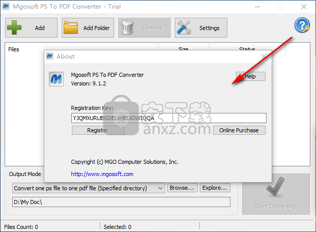 Mgosoft PS To PDF Converter(PS转PDF转换器)