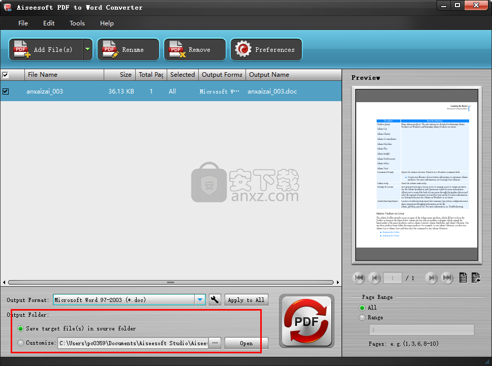 Aiseesoft PDF to Word Converter(PDF转Word转换器)
