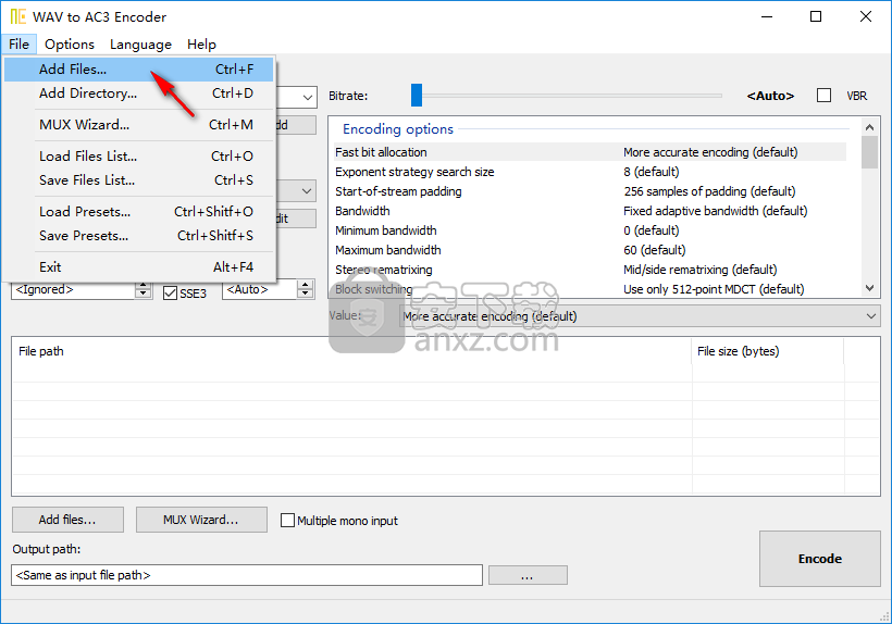 WAV to AC3 Encoder(wav转ac3工具)