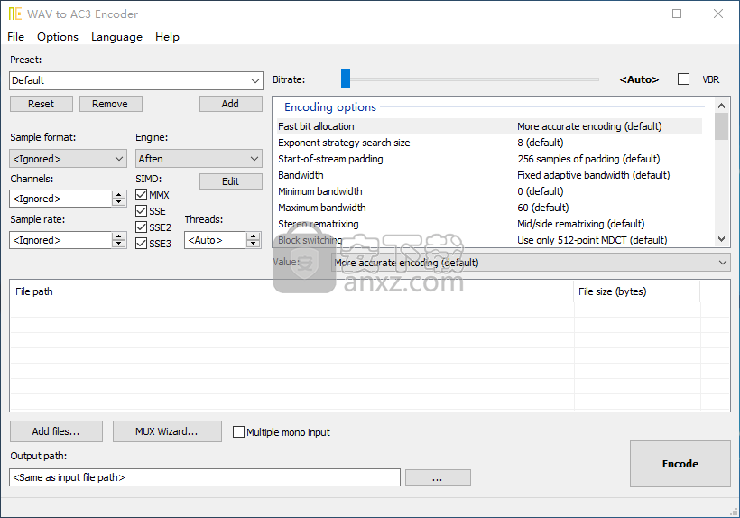 WAV to AC3 Encoder(wav转ac3工具)
