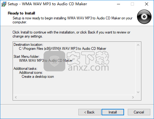 WMA WAV MP3 to Audio CD Maker(音频CD制作软件)