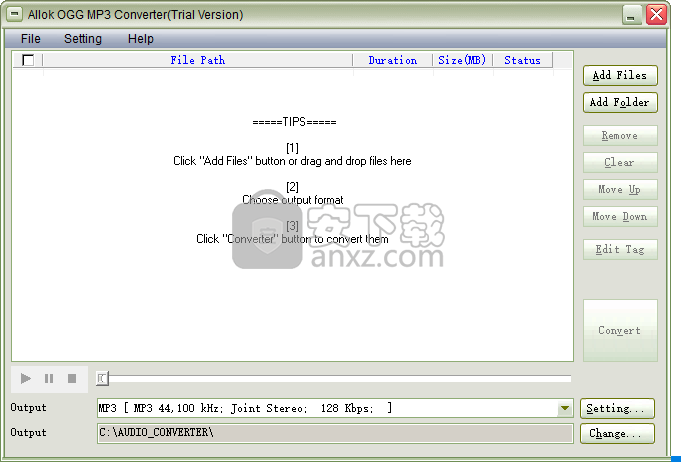 Allok OGG MP3 Converter(音频转换工具)