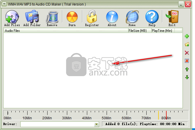 WMA WAV MP3 to Audio CD Maker(音频CD制作软件)