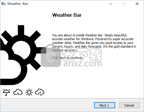 Weather Bar(桌面天气预报软件)