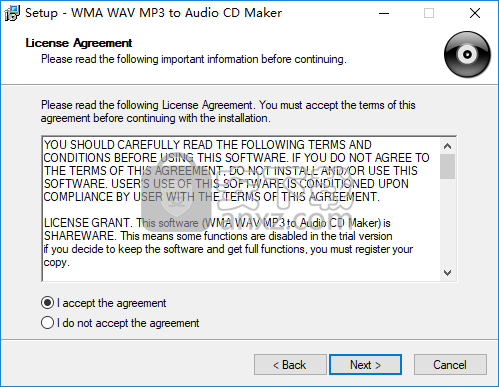 WMA WAV MP3 to Audio CD Maker(音频CD制作软件)