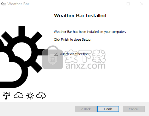 Weather Bar(桌面天气预报软件)