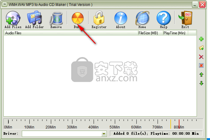 WMA WAV MP3 to Audio CD Maker(音频CD制作软件)