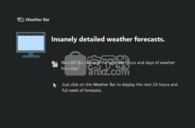 Weather Bar(桌面天气预报软件)