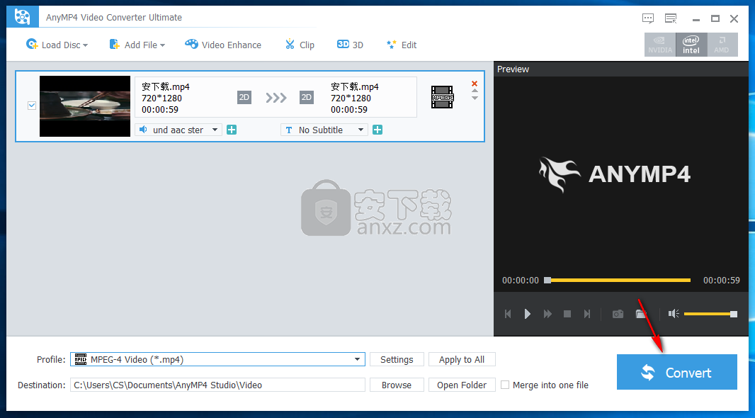 AnyMP4 Video Converter Ultimate(全能视频转换器)