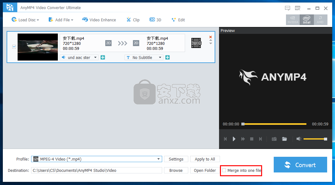 AnyMP4 Video Converter Ultimate(全能视频转换器)