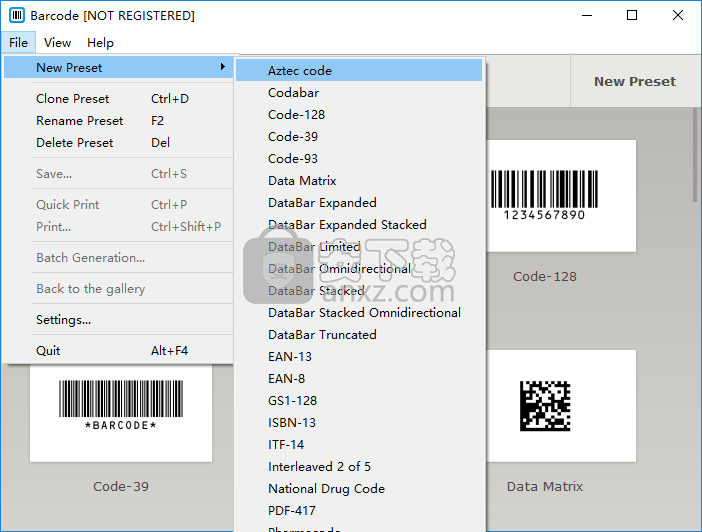 Barcode(条码制作软件)