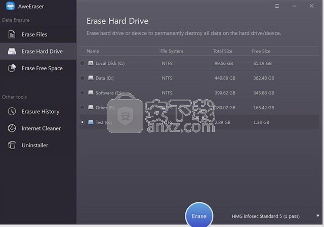 AweEraser(数据擦除工具)