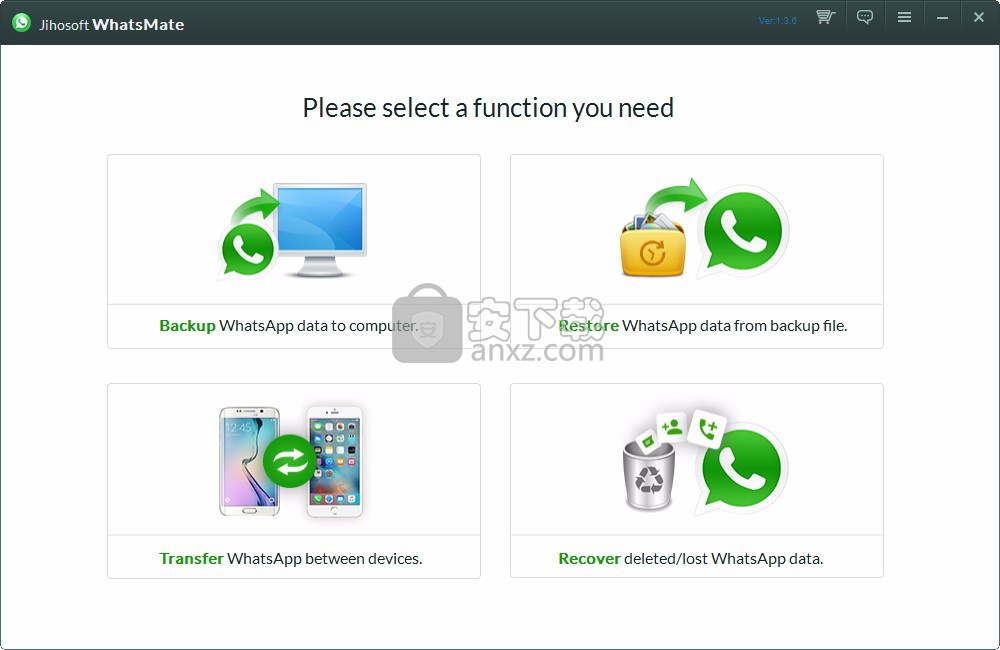 Jihosoft WhatsMate(手机数据备份管理工具)