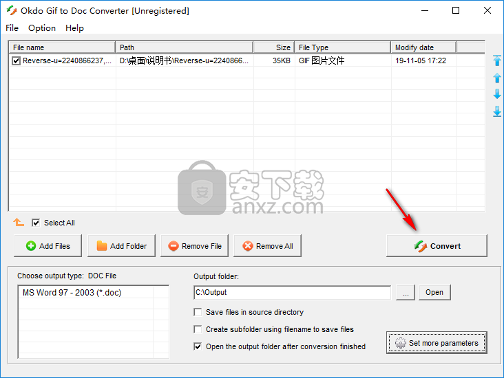Okdo Gif to Doc Converter(图片转文档软件)