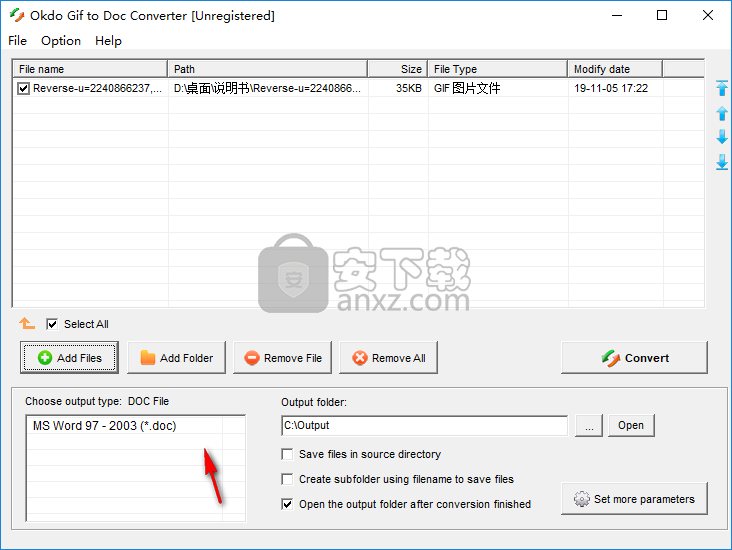 Okdo Gif to Doc Converter(图片转文档软件)