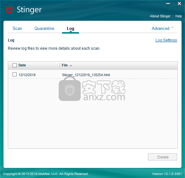 McAfee Stinger Raptor(迈克菲杀毒软件)