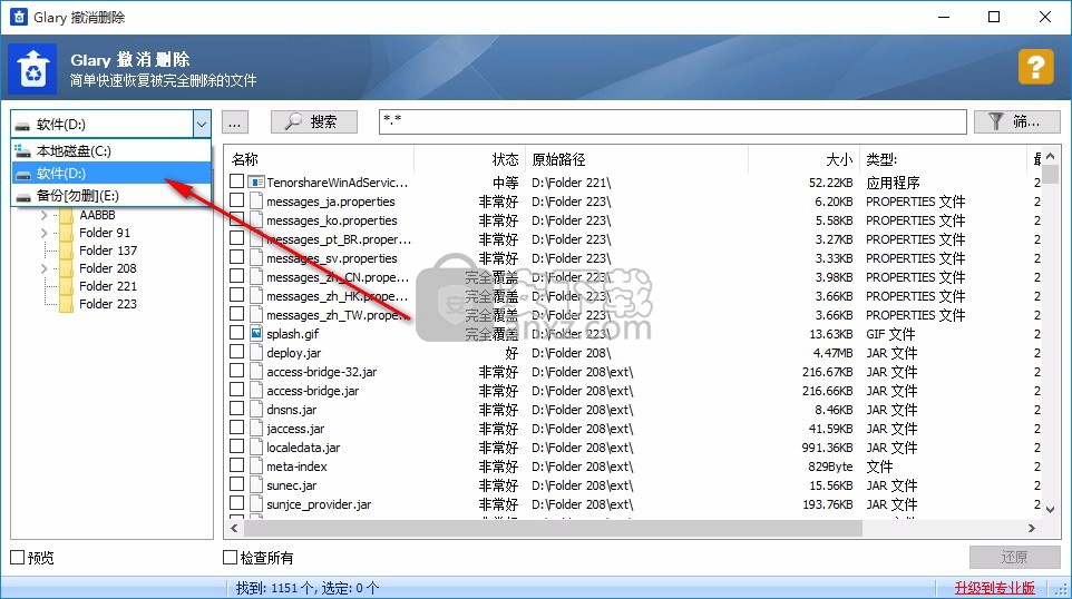 Glary Undelete(删除文件恢复工具)