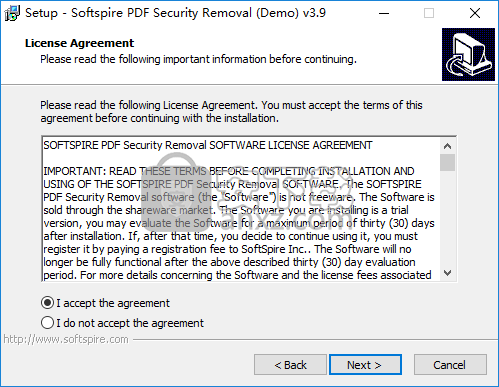 SoftSpire PDF Security Removal(PDF密码删除工具)