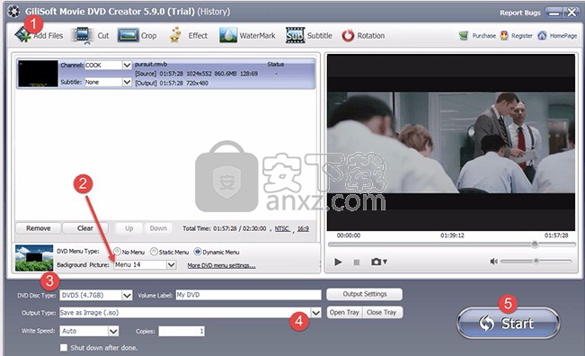 GiliSoft Movie DVD Creator(DVD制作工具)