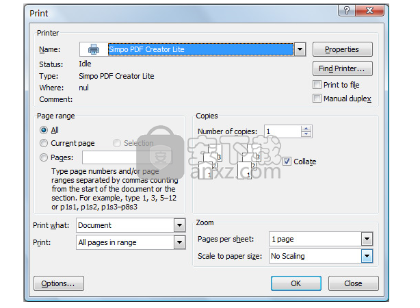 Simpo PDF Creator Lite(PDF生成器)