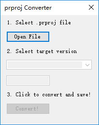 Pr版本转换器(prproj Convert)