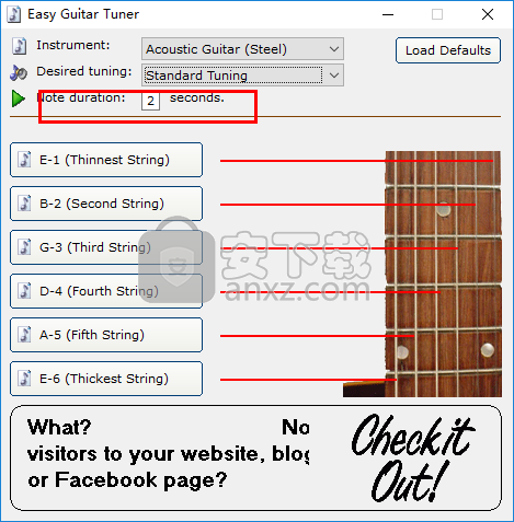 Easy Guitar Tuner(吉他调音软件下载)