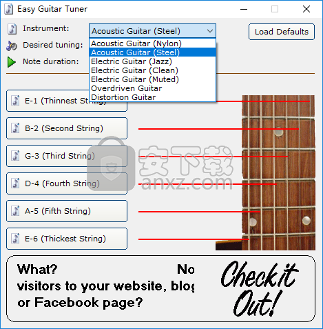 Easy Guitar Tuner(吉他调音软件下载)