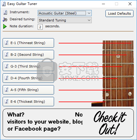Easy Guitar Tuner(吉他调音软件下载)