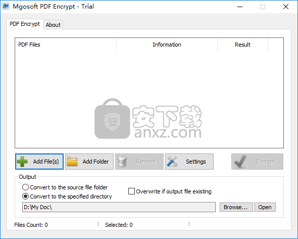 Mgosoft PDF Encrypt(Mgosoft PDF加密软件)