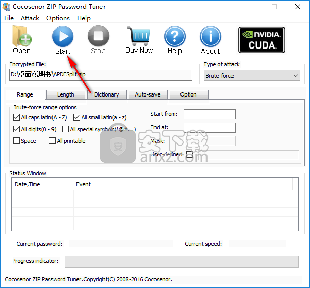 Cocosenor ZIP Password Tuner(zip密码恢复工具) 