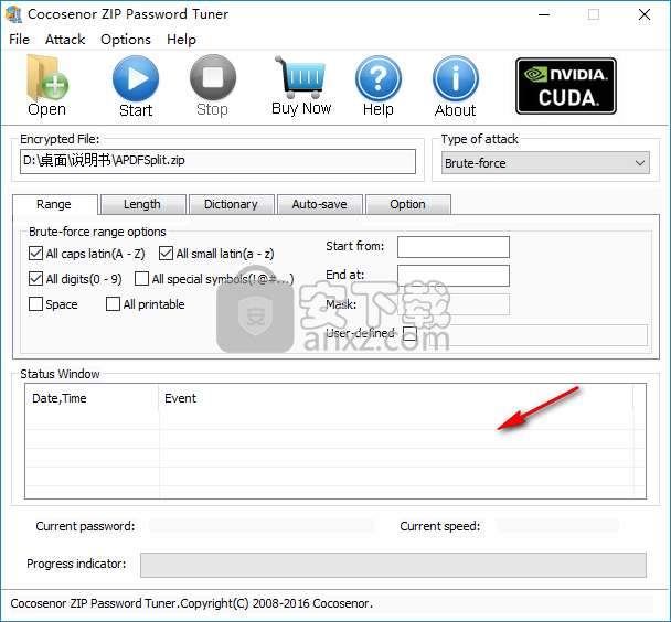 Cocosenor ZIP Password Tuner(zip密码恢复工具) 